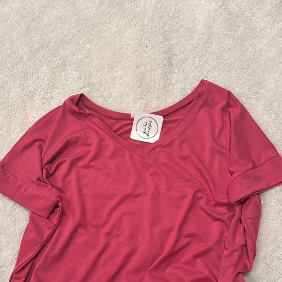 Elegant Pink Women's Dress - Picture 4 of 5